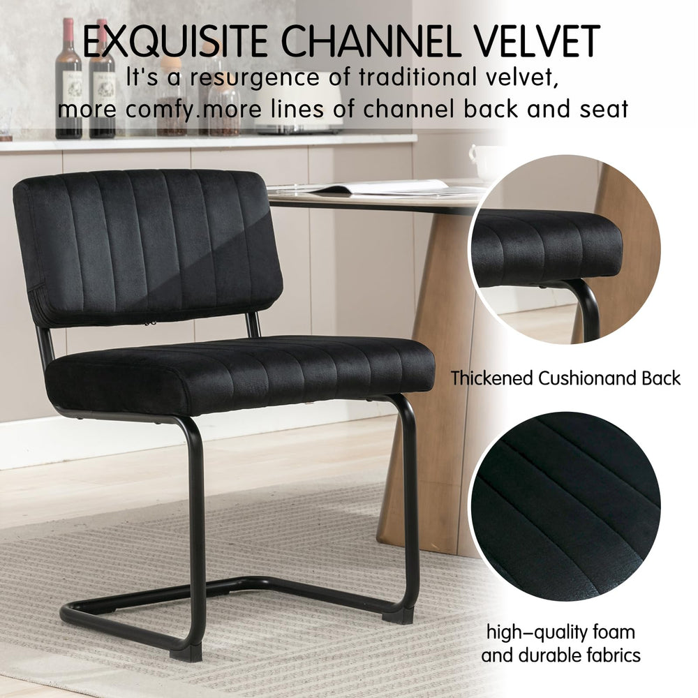 Velvet Dining Chairs (Set of 2) - From Where - 