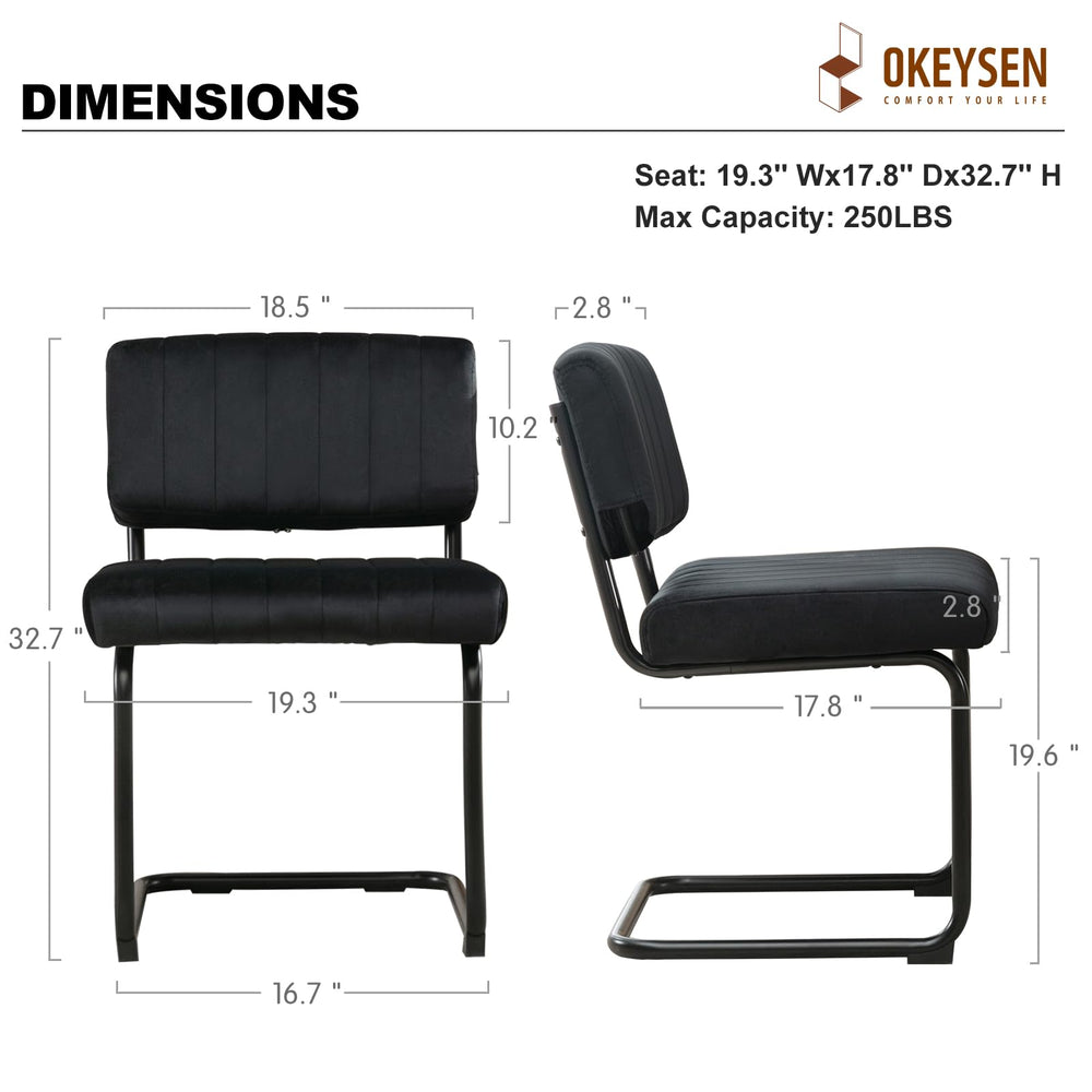 Velvet Dining Chairs (Set of 2) - From Where - 