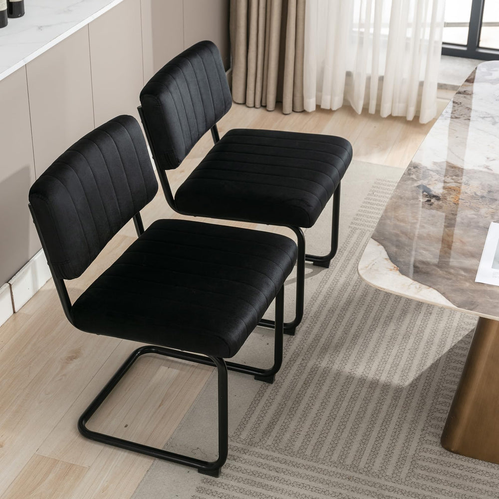 Velvet Dining Chairs (Set of 2) - From Where - 