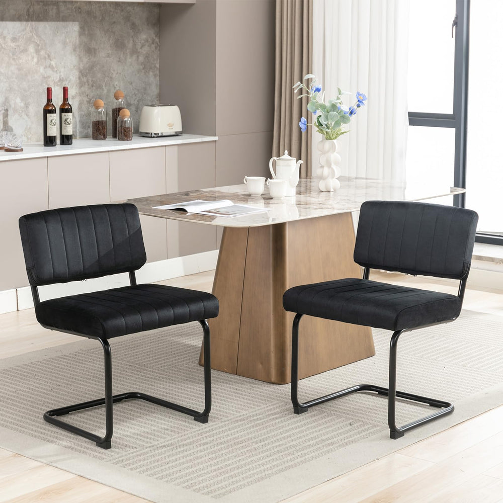 Velvet Dining Chairs (Set of 2) - From Where - 