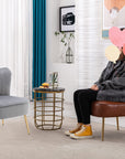 Velvet Slipper Corner Chair (Set of 2) - From Where - 