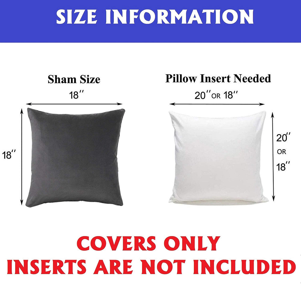 Velvet Soft Solid Decorative Square Throw Pillow Covers - From Where - 