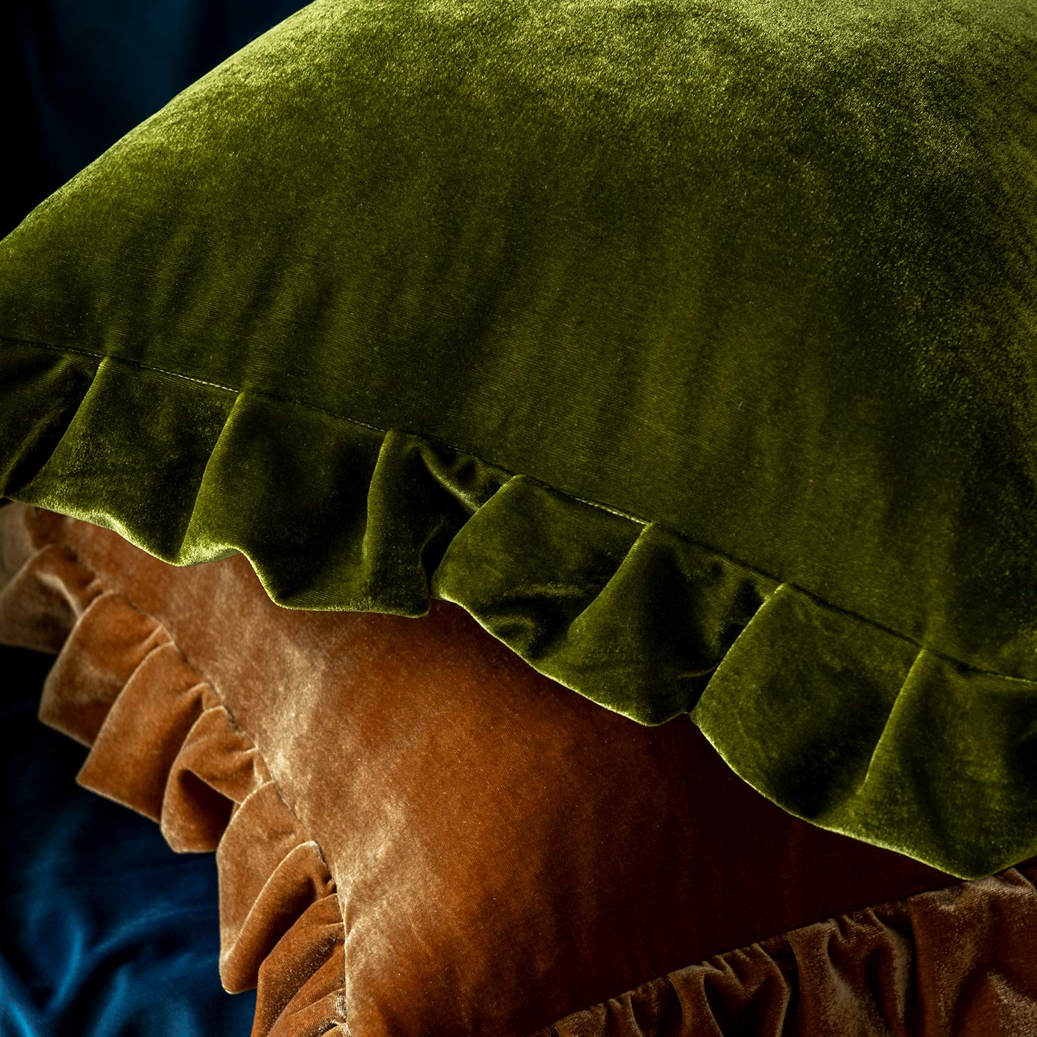 Velvet Throw Pillow Covers (Set of 2) - From Where - 