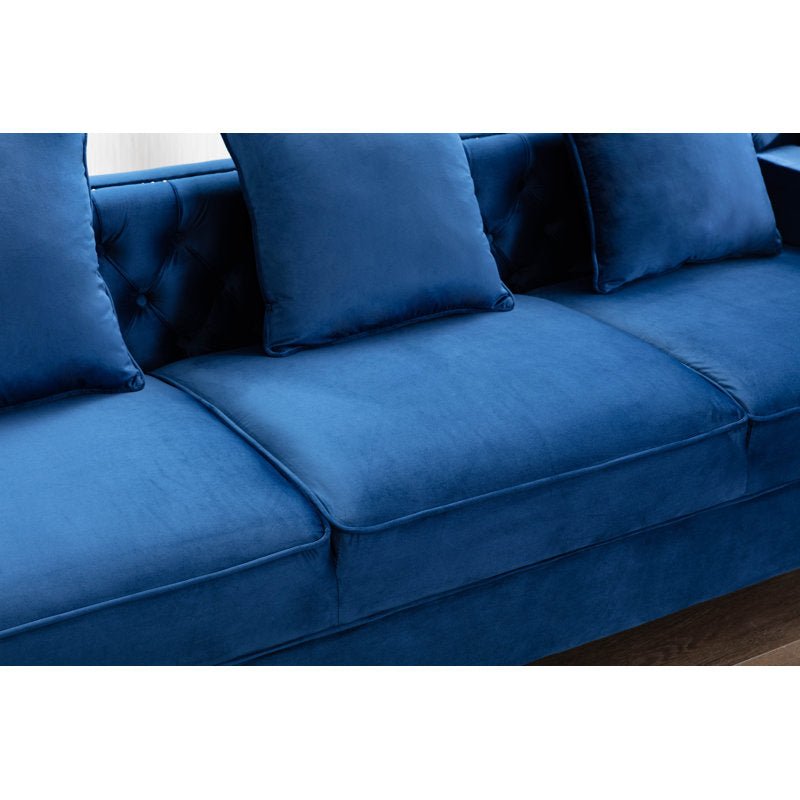 Velvet Tuxedo Arm Sofa - From Where - 