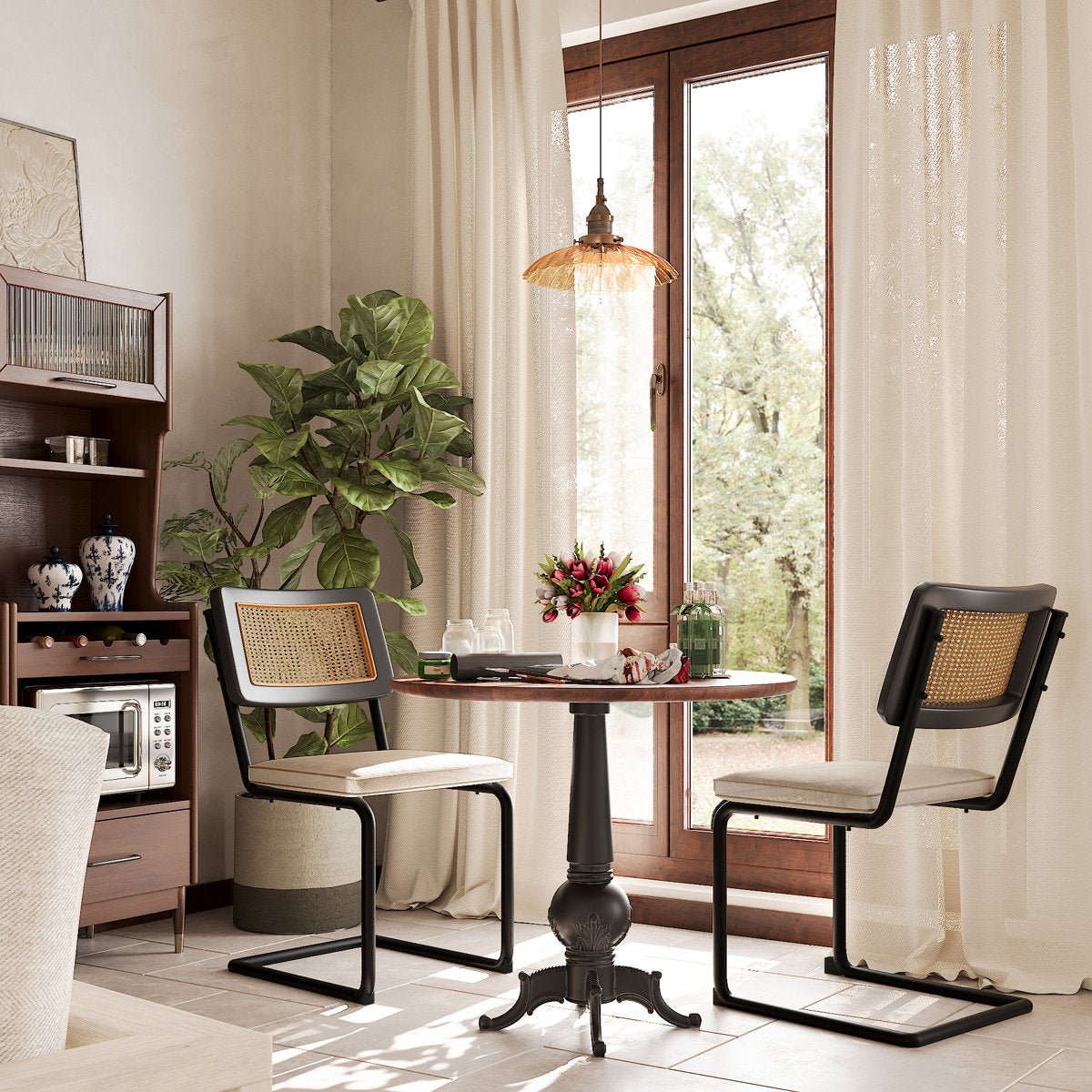 Velvet Upholstered Side Chair (Set of 2) - From Where - 