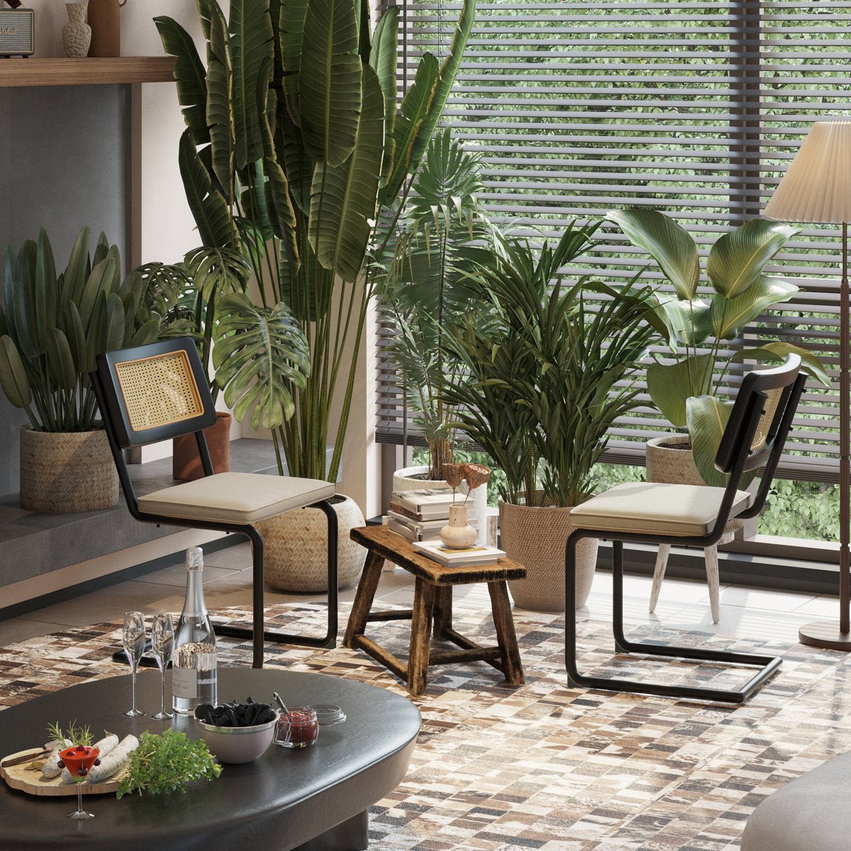 Velvet Upholstered Side Chair (Set of 2) - From Where - 