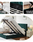 Velvet Wingback Storage Bed - From Where Finds - 