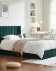 Velvet Wingback Storage Bed - From Where Finds - 