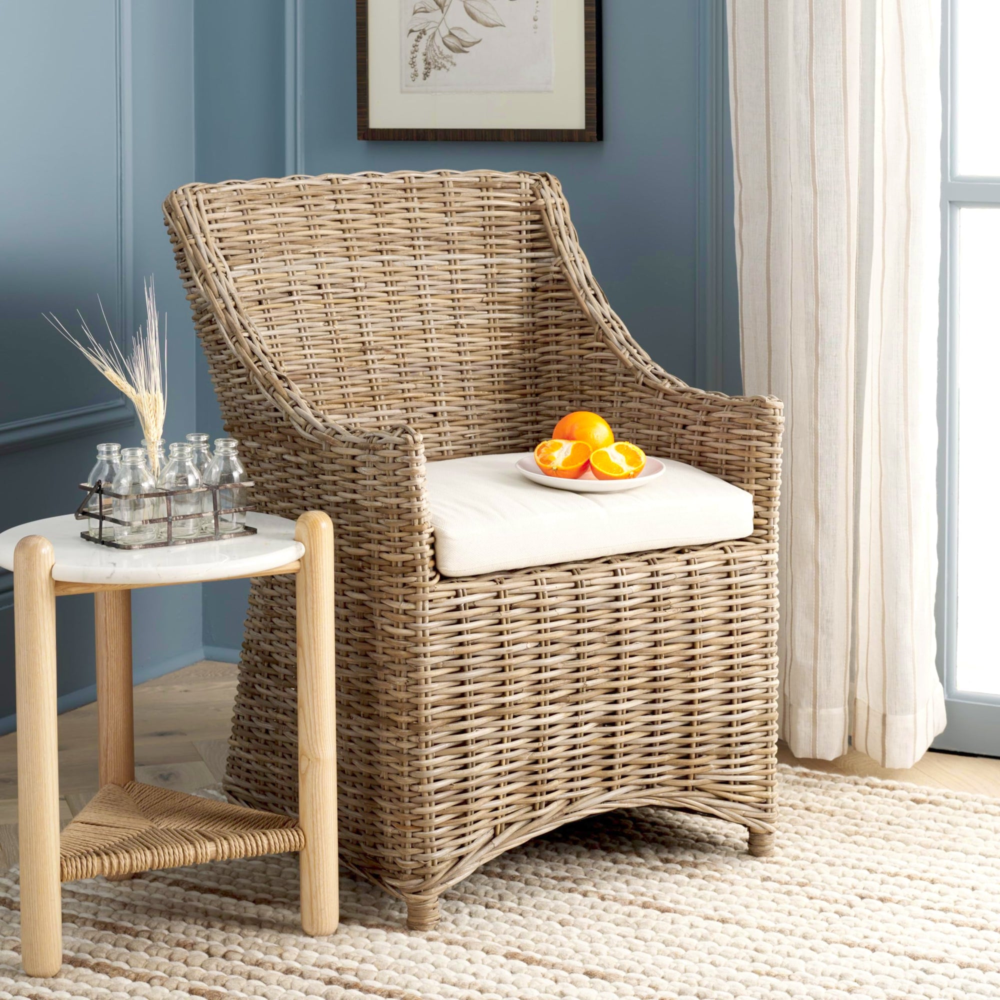 Ventura Wicker Arm Chair - From Where - 