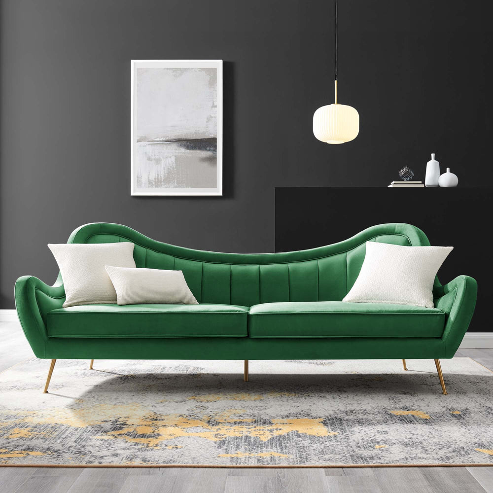 Vera Tufted Velvet Sofa - From Where - 