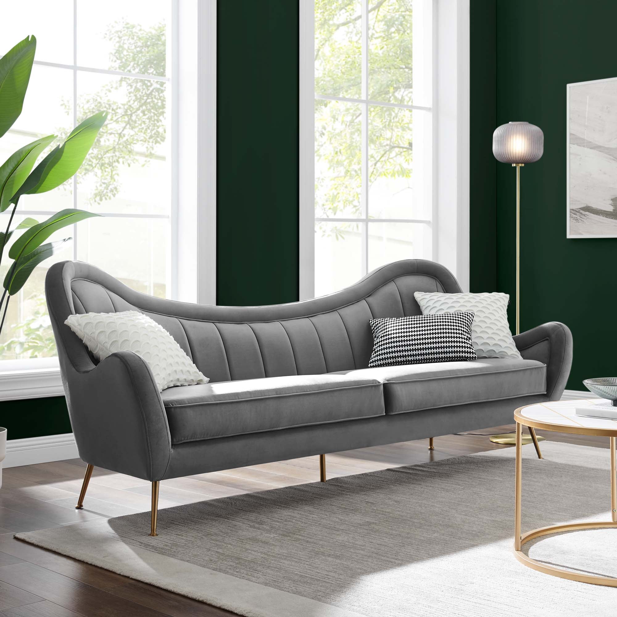 Vera Tufted Velvet Sofa - From Where - 