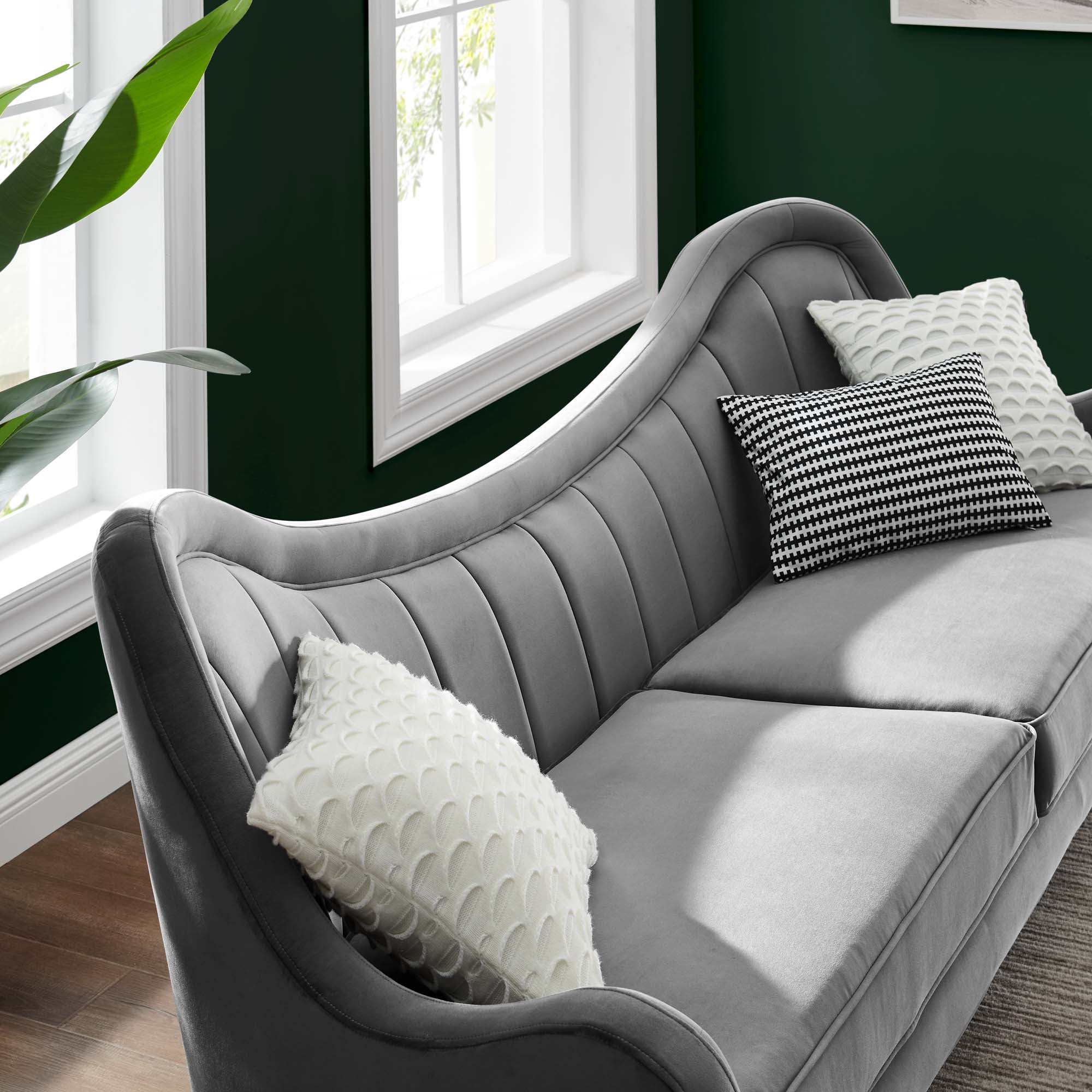Vera Tufted Velvet Sofa - From Where - 