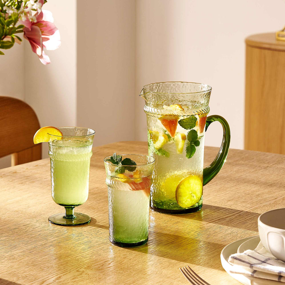 Verdant Tall Drinking Glasses (Set of 4) - From Where Finds -