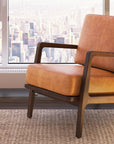 Verity Leather Lounge Chair - From Where - 