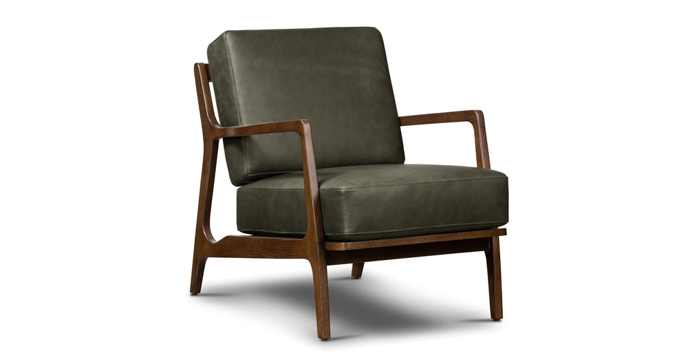 Verity Leather Lounge Chair - From Where - 