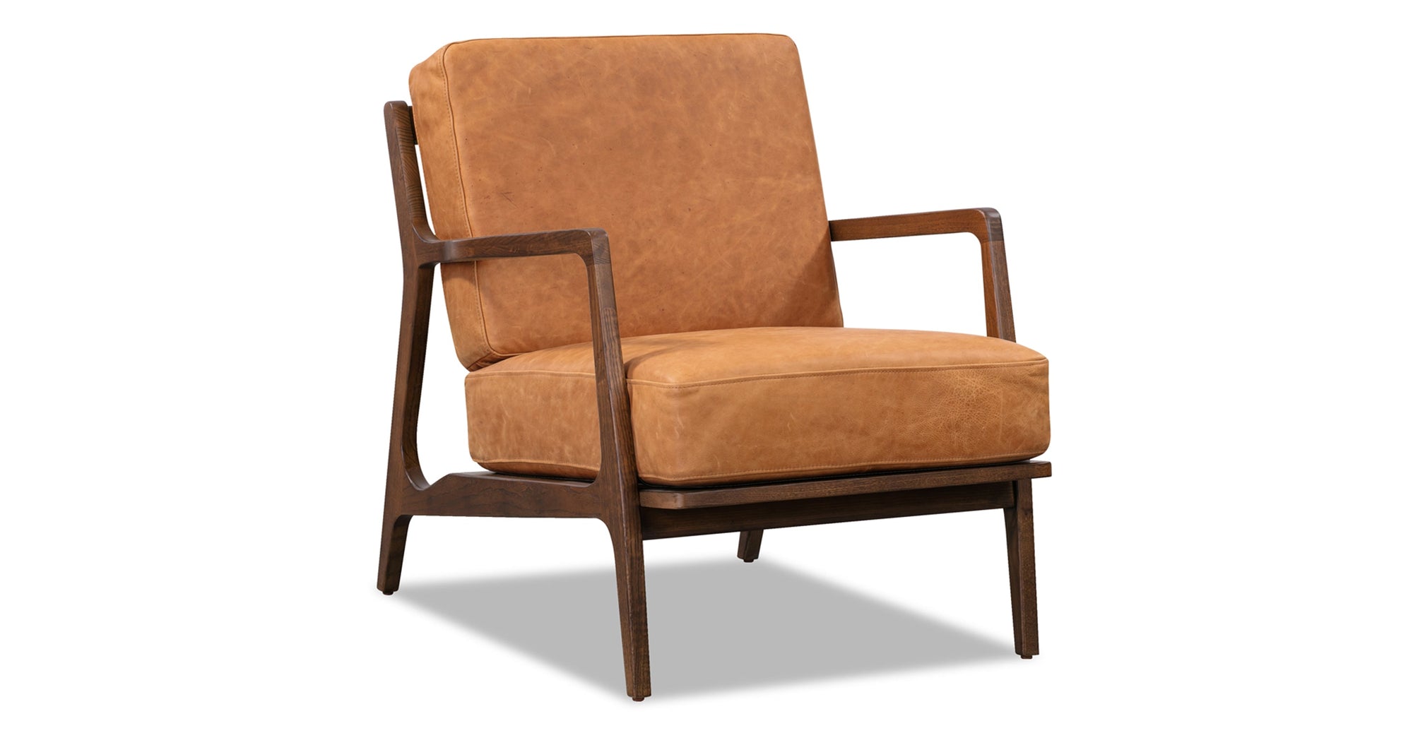 Verity Leather Lounge Chair - From Where - 