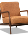 Verity Leather Lounge Chair - From Where - 