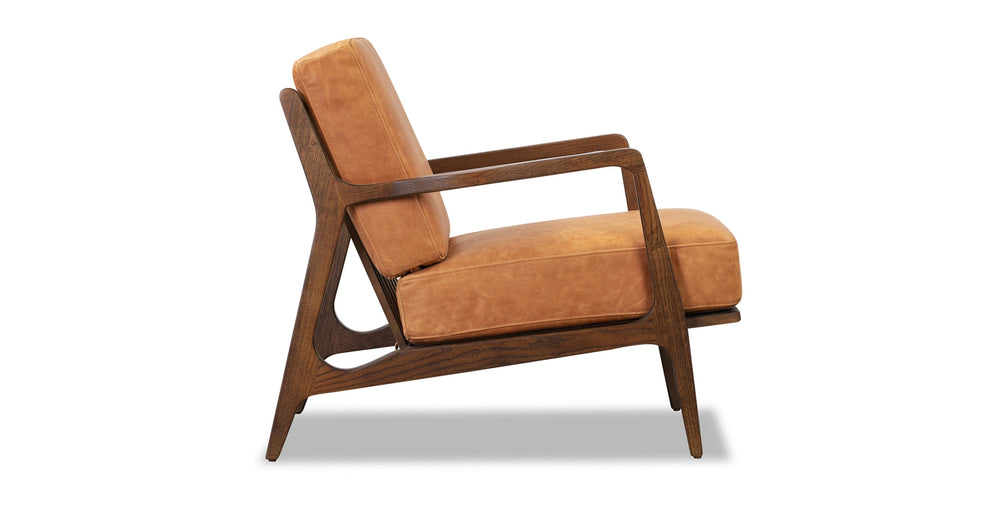 Verity Leather Lounge Chair - From Where - 