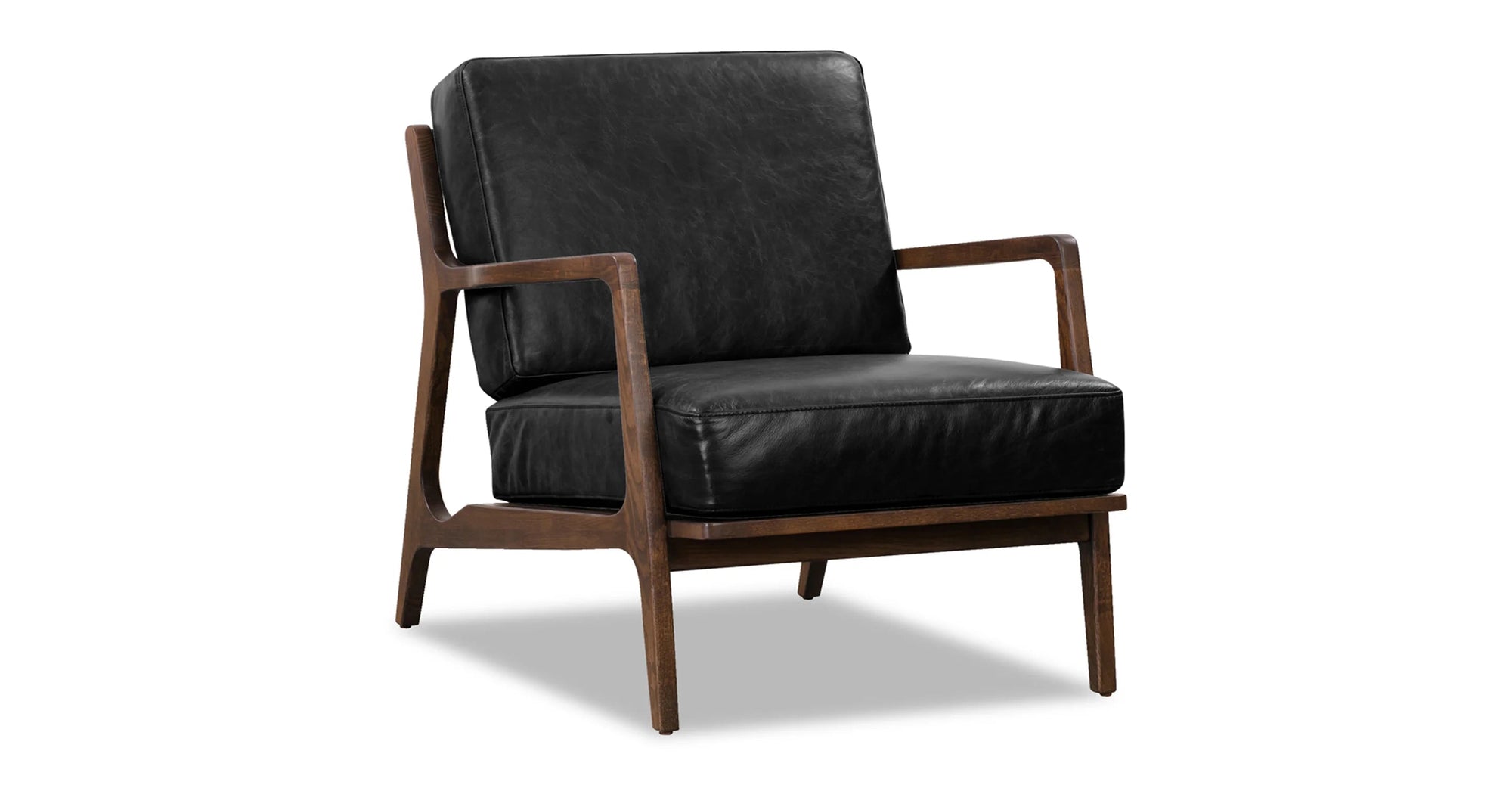 Verity Leather Lounge Chair - From Where - 