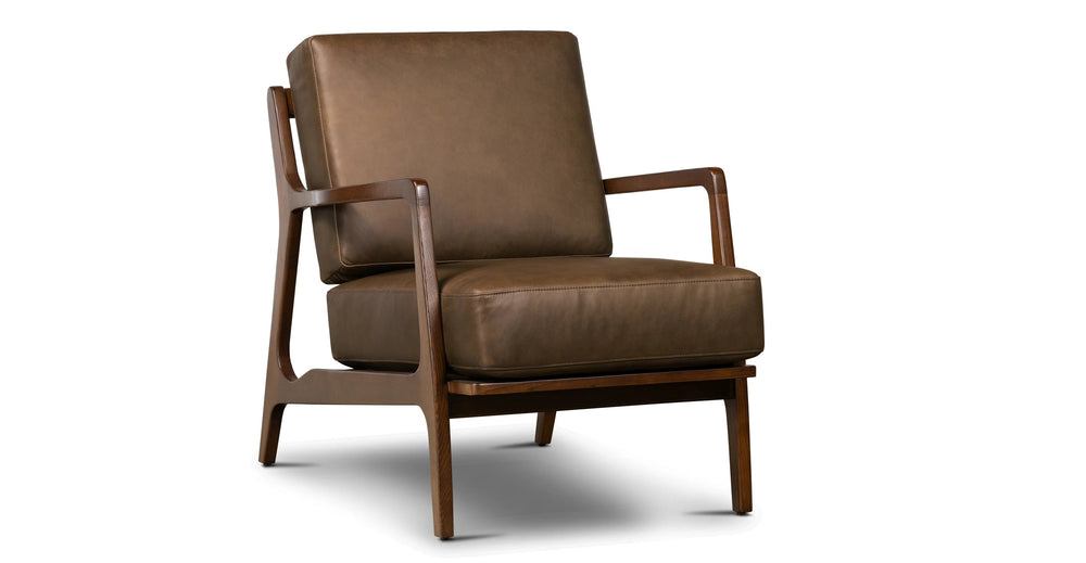 Verity Leather Lounge Chair - From Where - 