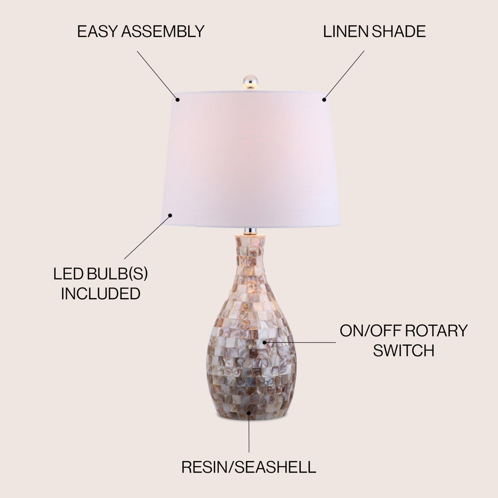 Verna Seashell Table Lamp - From Where - 