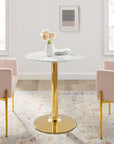 Verne 28" Artificial Marble Dining Table - From Where Finds - 