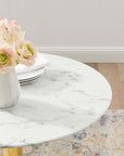 Verne 28" Artificial Marble Dining Table - From Where Finds - 