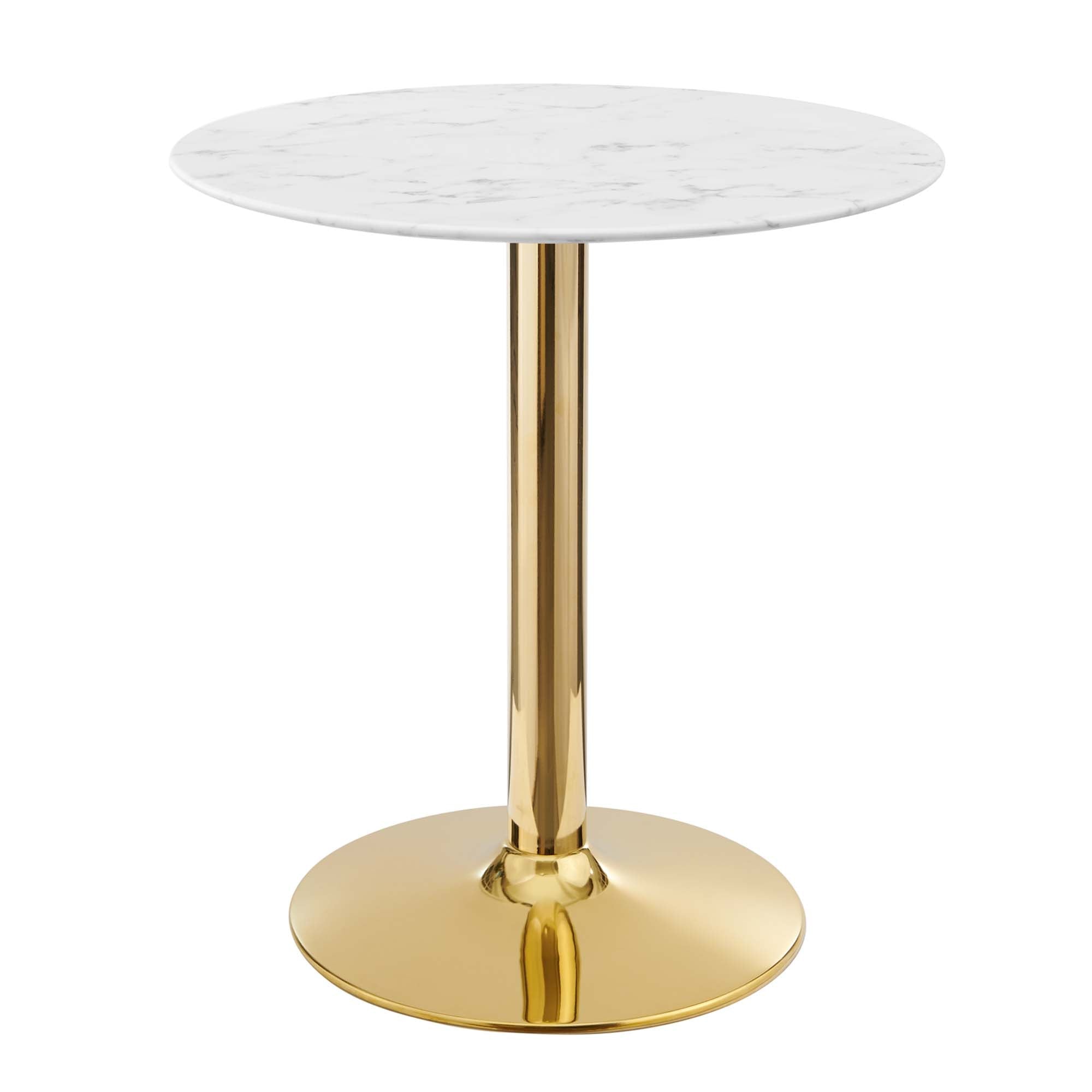 Verne 28" Artificial Marble Dining Table - From Where Finds - 