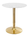 Verne 28" Artificial Marble Dining Table - From Where Finds - 