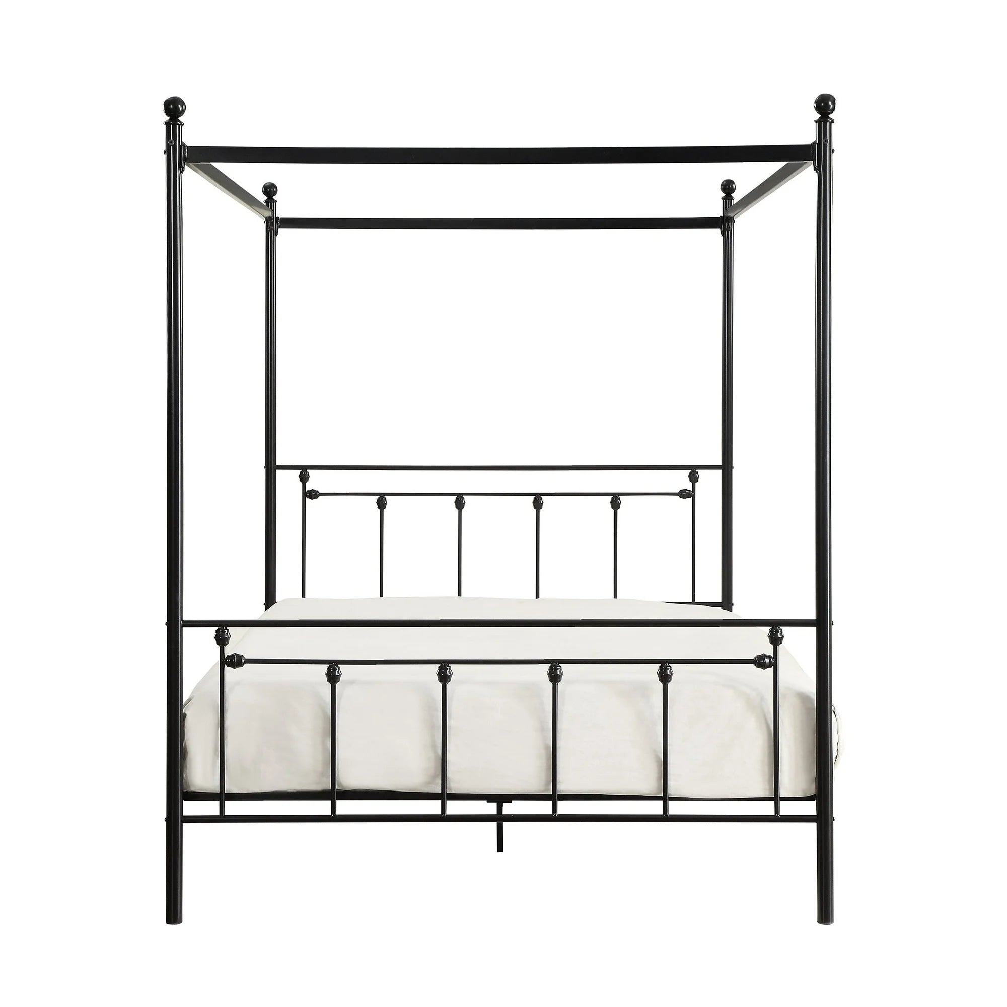 Vertical Slat Metal Platform Bed - From Where - 