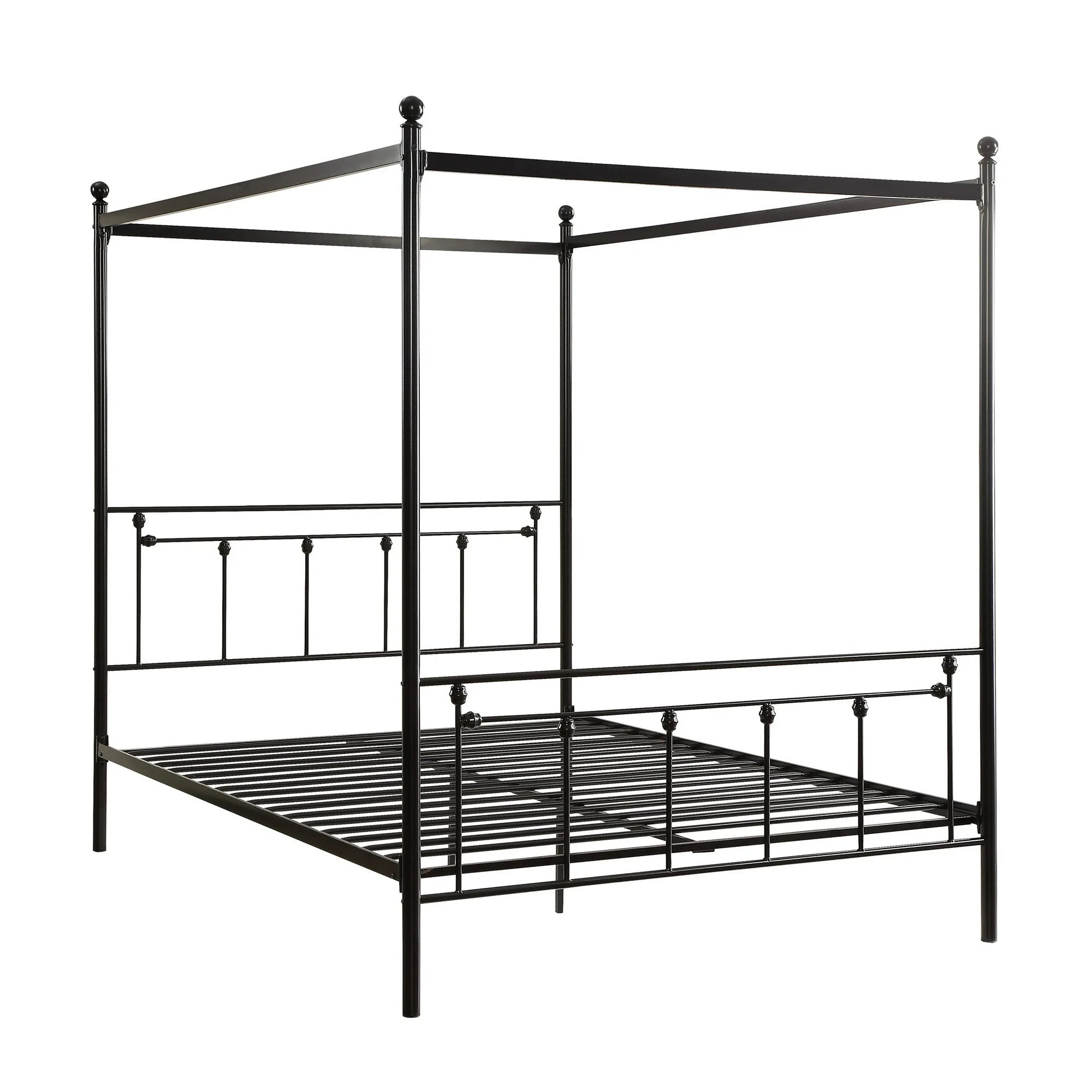 Vertical Slat Metal Platform Bed - From Where - 