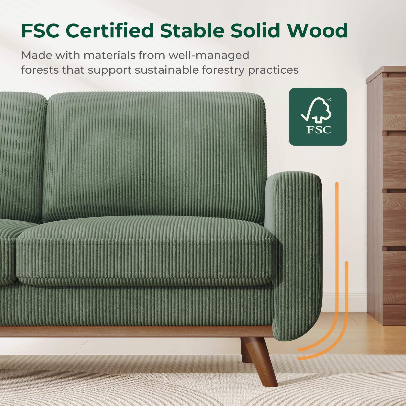Vesgantti 68" Loveseat Sofa - From Where - 