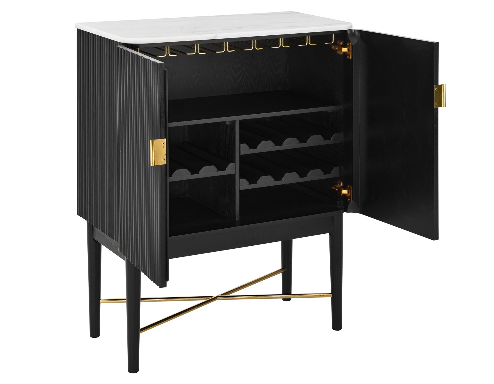 Vida Marble Top Wine Cabinet - From Where - 