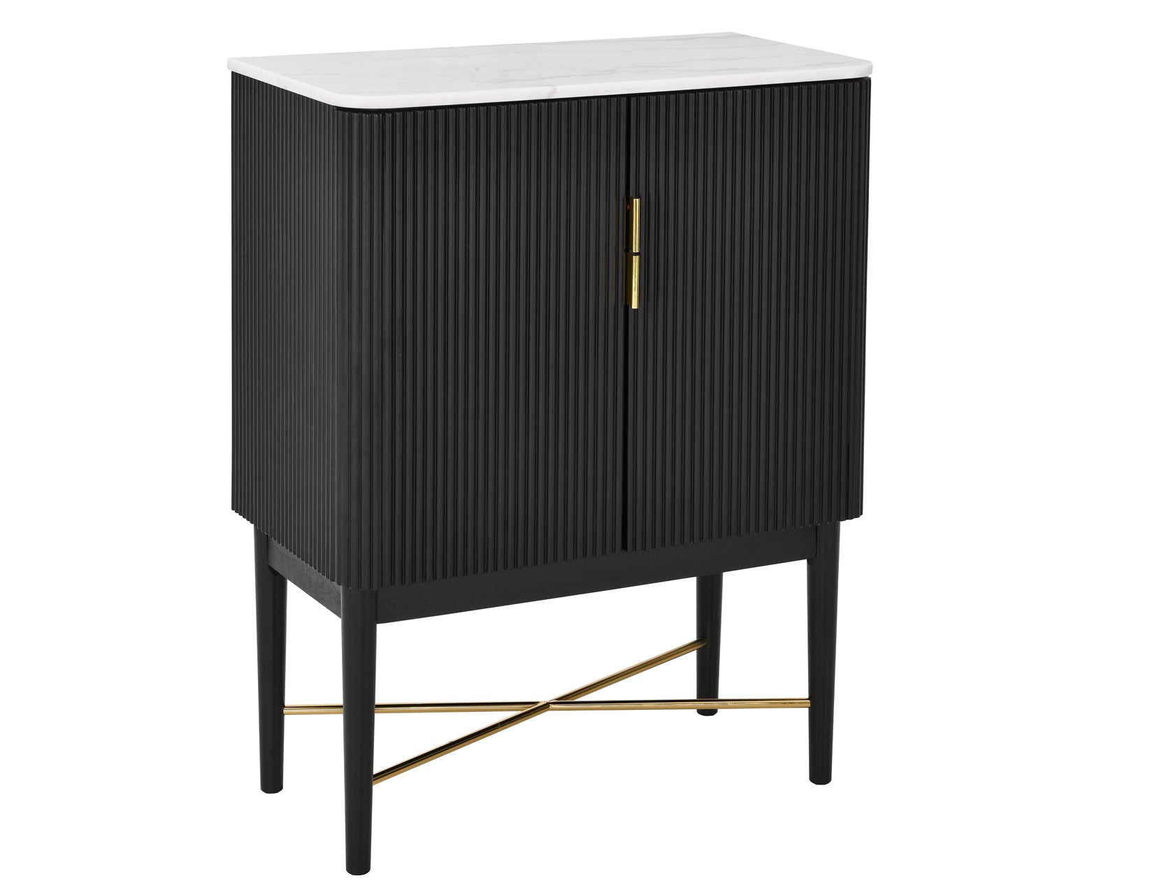 Vida Marble Top Wine Cabinet - From Where - 