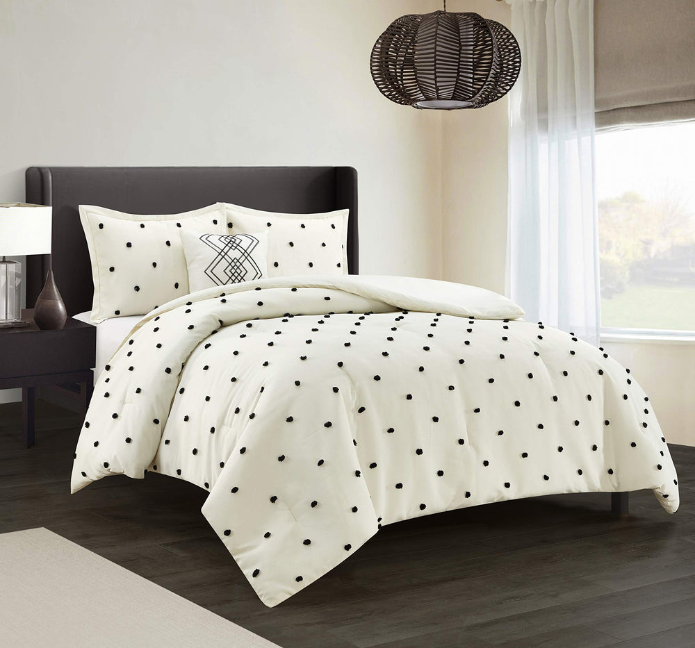 Vigorous Dots 3 - Piece Comforter Set - From Where - 