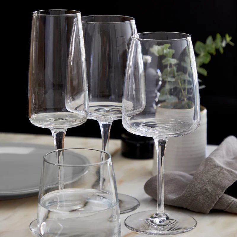 Vine Clear Wine Glasses (Set of 6) - From Where Finds - 