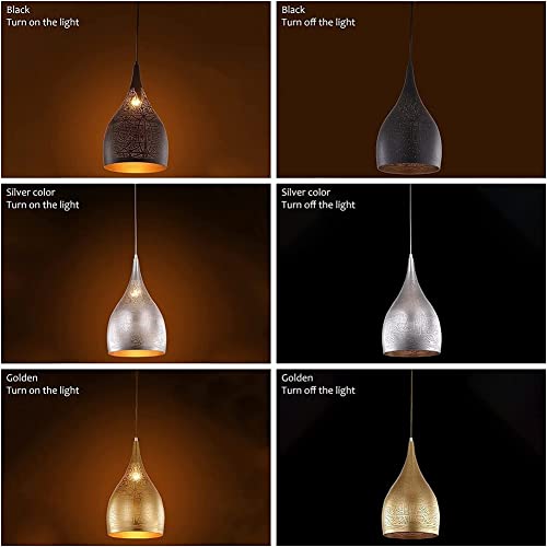 Vintage Etched Pendant Light - From Where - 