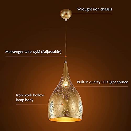 Vintage Etched Pendant Light - From Where - 