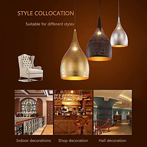 Vintage Etched Pendant Light - From Where - 