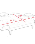 Vintage Fabric Adjustable Sleeper Sofa Bed - From Where - 
