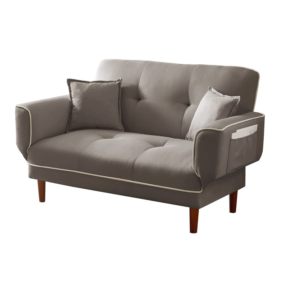 Vintage Fabric Adjustable Sleeper Sofa Bed - From Where - 