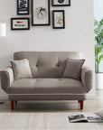 Vintage Fabric Adjustable Sleeper Sofa Bed - From Where - 