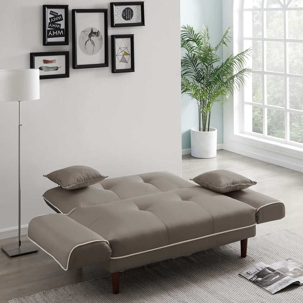 Vintage Fabric Adjustable Sleeper Sofa Bed - From Where - 