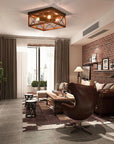 Vintage Farmhouse Cage Ceiling Light - From Where - 
