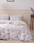 Vintage Floral Print Bedding Set - From Where - 