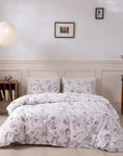 Vintage Floral Print Bedding Set - From Where - 