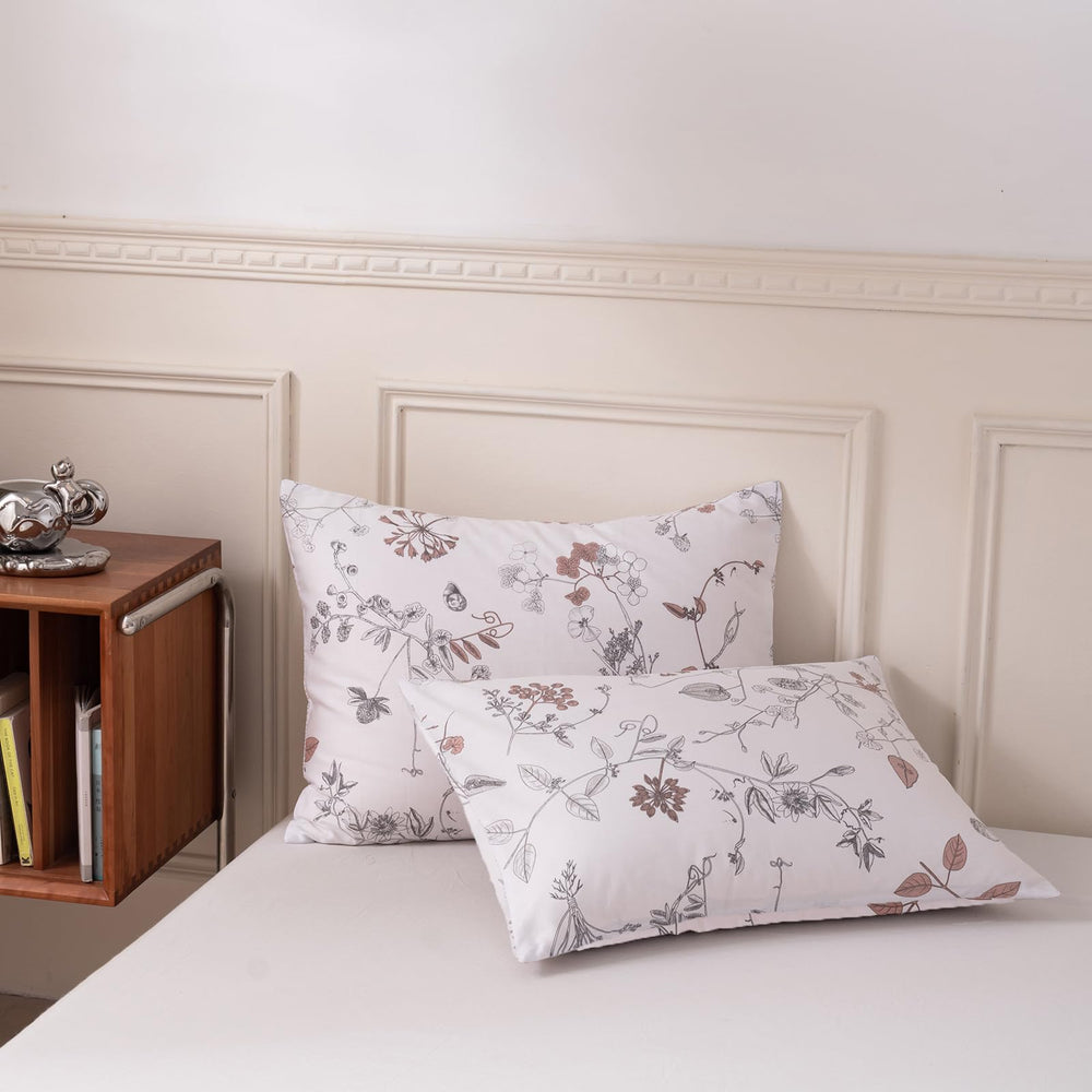 Vintage Floral Print Bedding Set - From Where - 