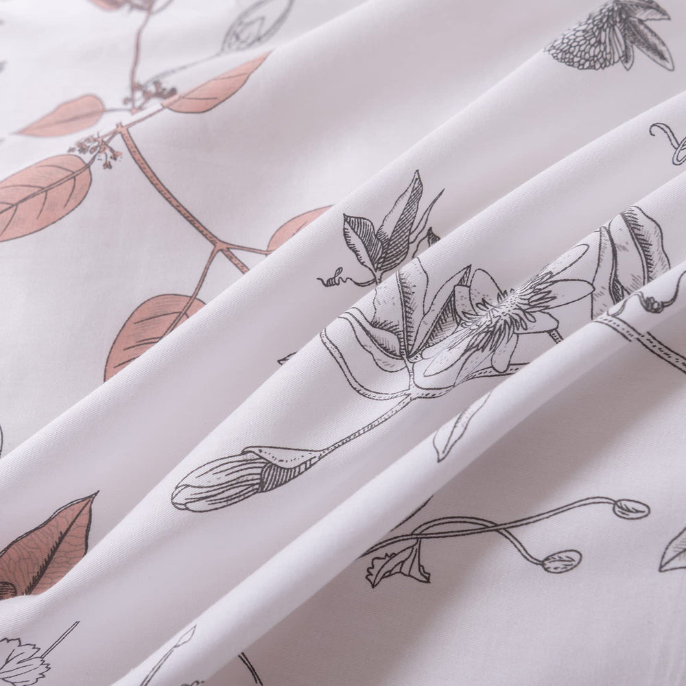 Vintage Floral Print Bedding Set - From Where - 