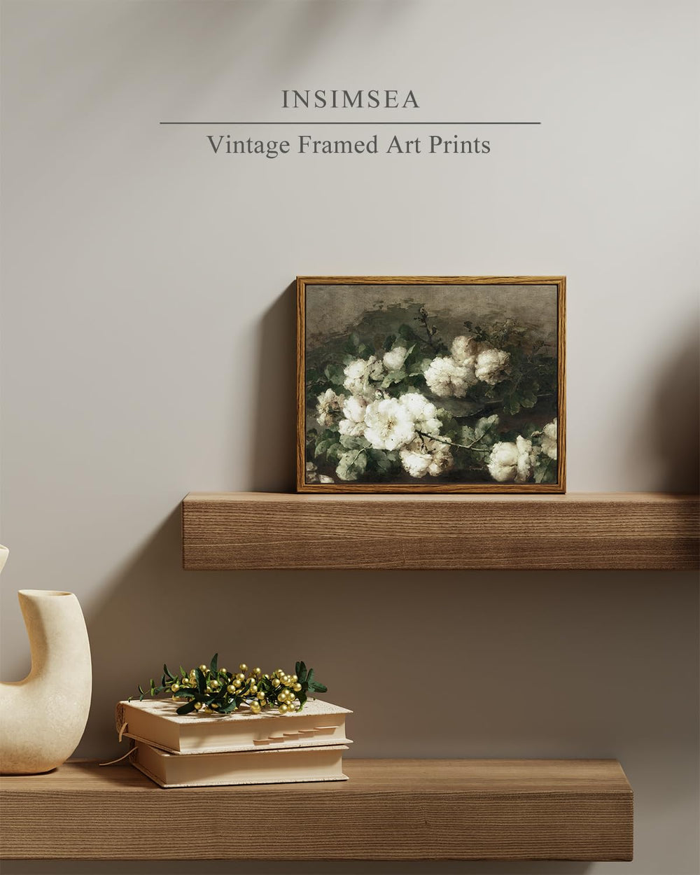 Vintage Flower Framed Wall Art - From Where - 