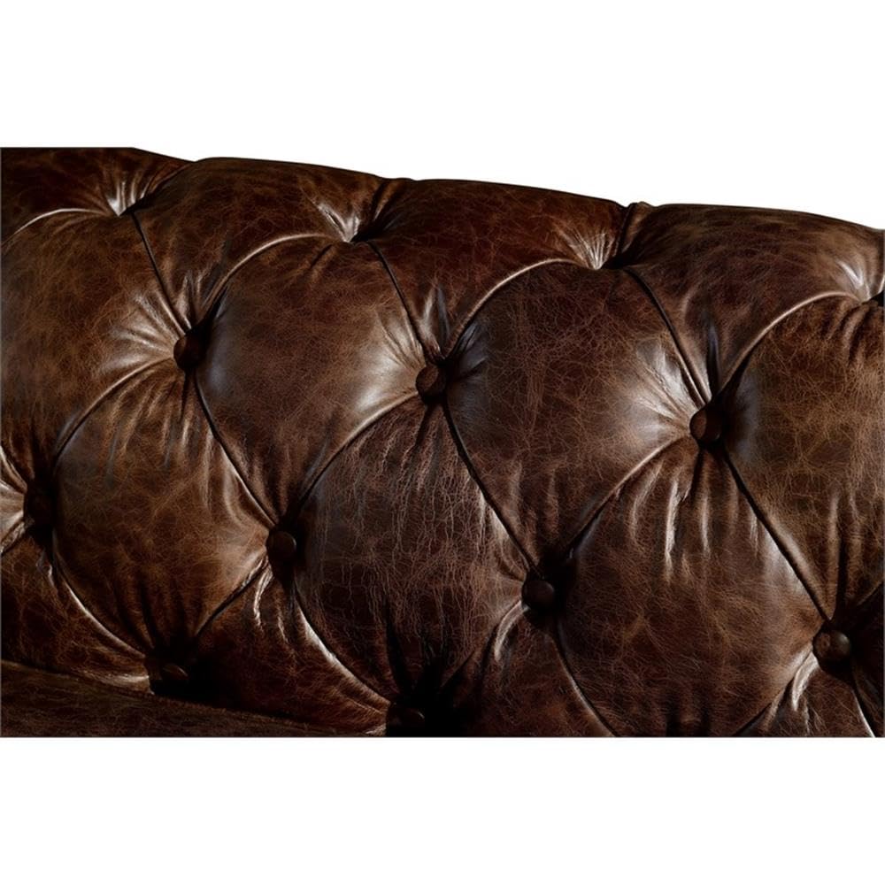 Vintage Leather Chesterfield Love Seat - From Where - 